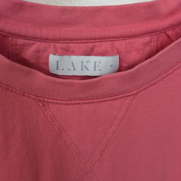 LAKE Pink Pajama Sweater Top with 3/4 Sleeves - Picture 5 of 13